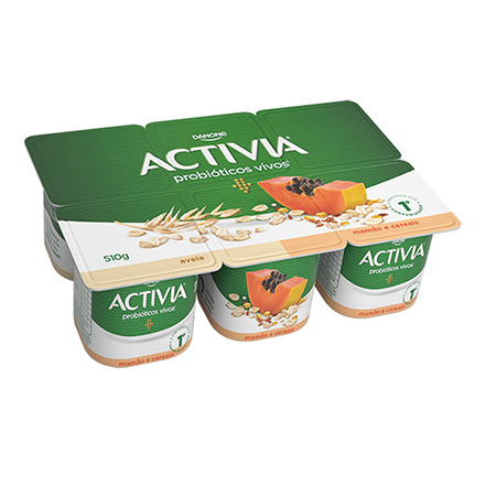 Activia Polpa Mamão e Cereais 510g