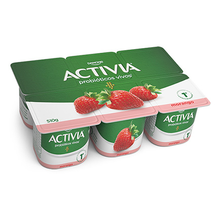 Activia Polpa Morango 510g 