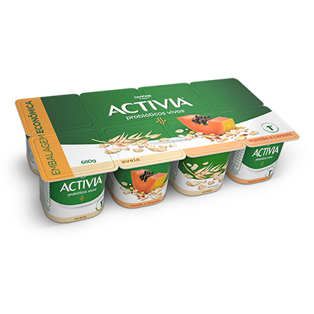 Activia Mamão e Cereais 680g 