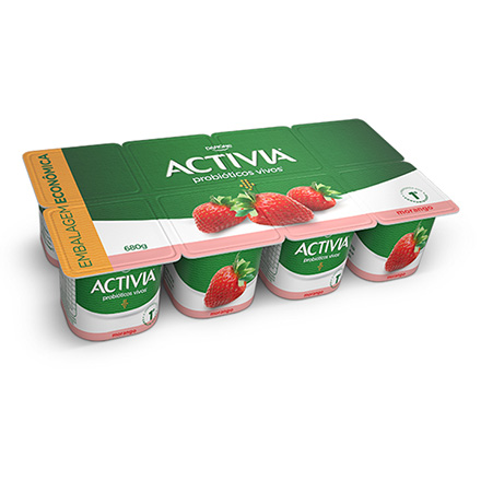 Activia Polpa Morango 680g 