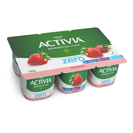 Activia Polpa Zero Morango 510g 