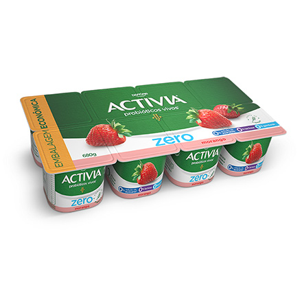 Activia Polpa Zero Morango 680g 