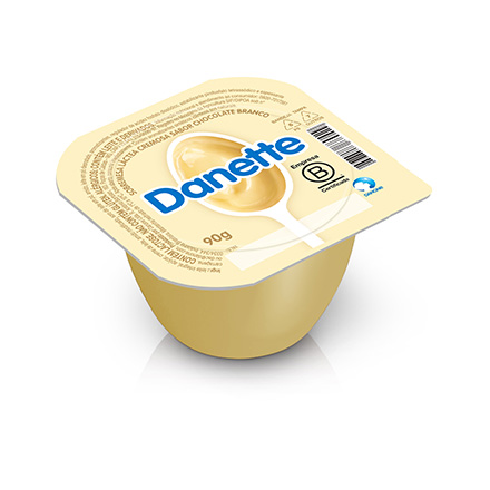 Danette Chocolate Branco Unitário 90g