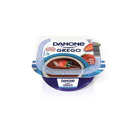 Danone Grego Pote Chocolate com Morango 90g