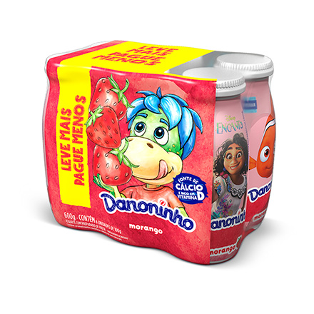 Danoninho Liquido Morango Pack 600g