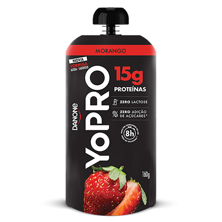 YoPRO Pouch 15g Morango 160g