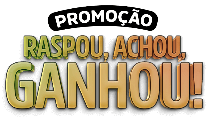 Promoção raspou, achou, ganhou!